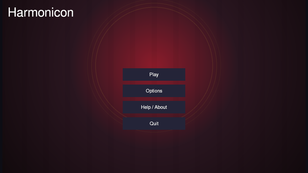 Harmonicon main menu