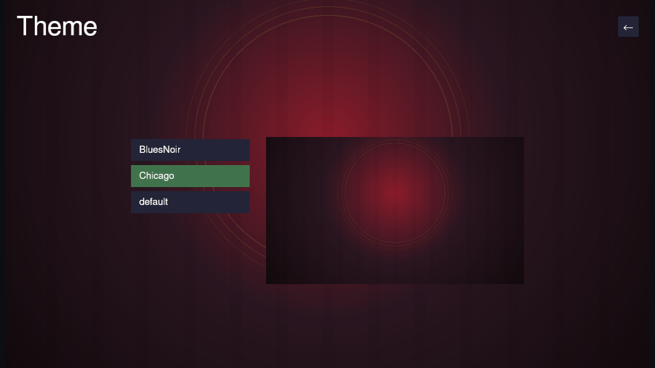 Theme picker screen